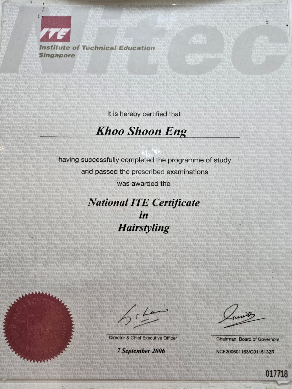 National ITE Certificate in Hairstyling